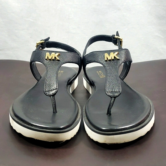 MICHAEL Michael Kors Women's "Brady Thong" T-Strap Sandals, Black, Size 6.5 - Picture 5 of 8